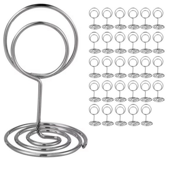 Table Number Holders New 30Pcs Place Card Holder - Photo Holders for Tables - Picture 3 of 4